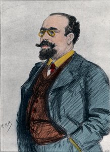 Portrett av Lazare Bernard (Bernard Lazare) (1865-1903) fransk jødisk litteraturkritiker, politisk journalist, polemiker og anarkist.